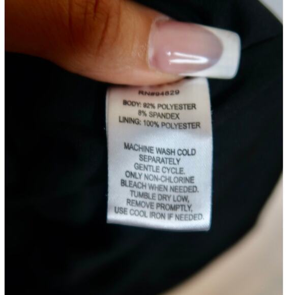 Y2K Black Soft Grunge Baddie Ruffle One Rose On Shoulder Dress Size Large - Picture 6 of 7